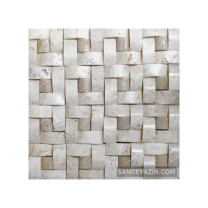 Cream Weave Pattern Stacked Stone