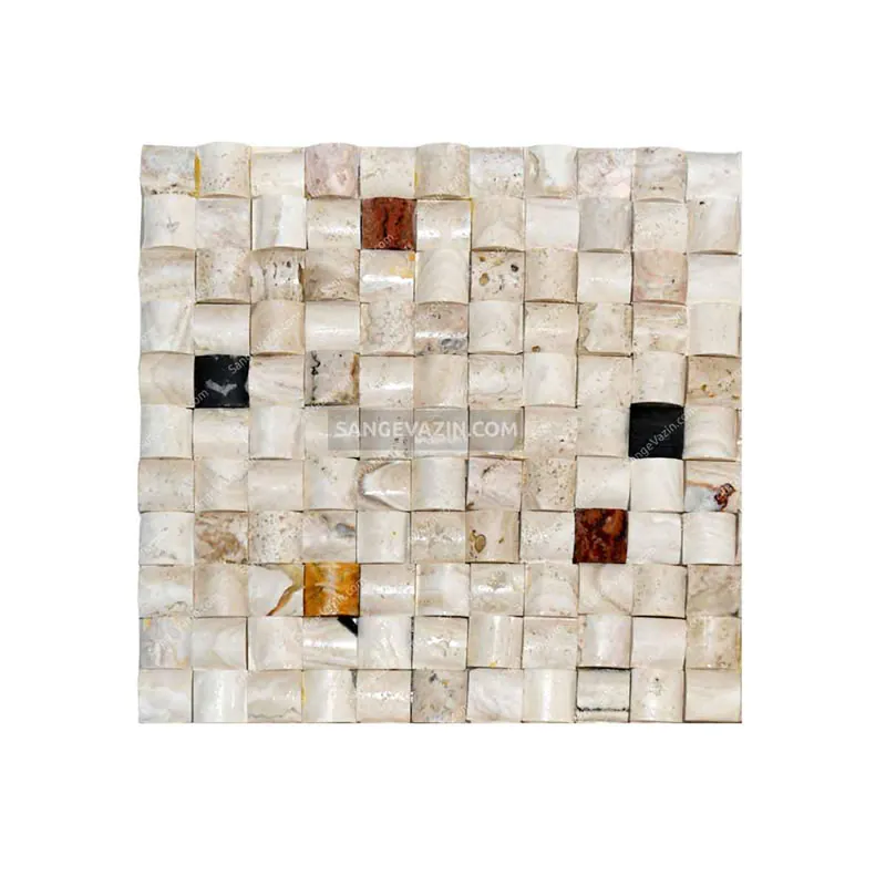 Semicircular Cream Stacked Stone