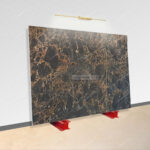 golden black marble slab