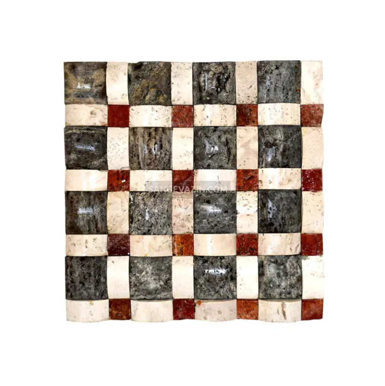 silver plaid stacked stone