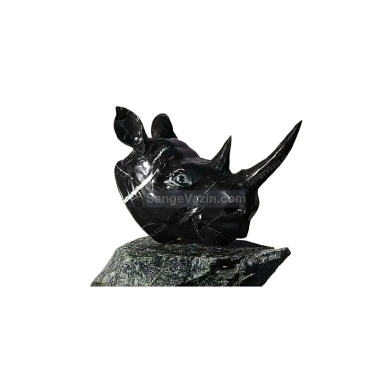 Rhino Head Sculpture