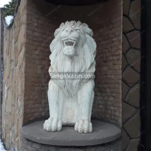 stone lion statue outdoor