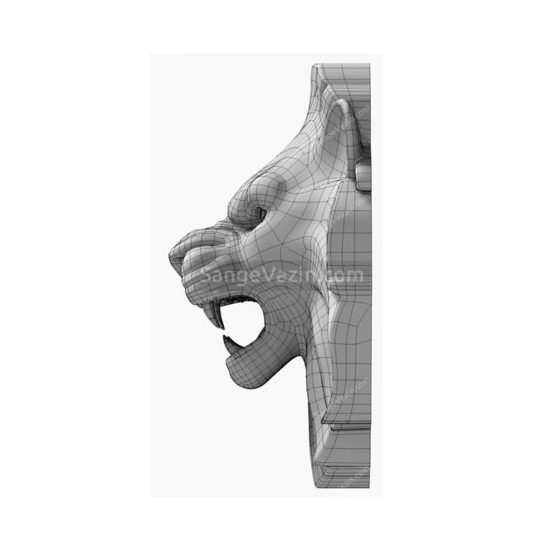 Lion sculpture 3D model