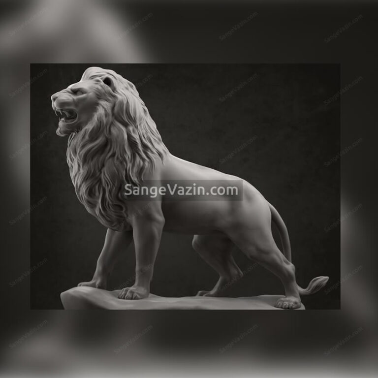 Lion sculpture 3D model