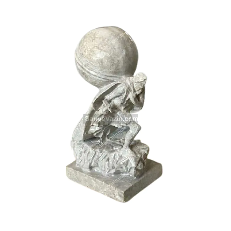 miner stone sculpture