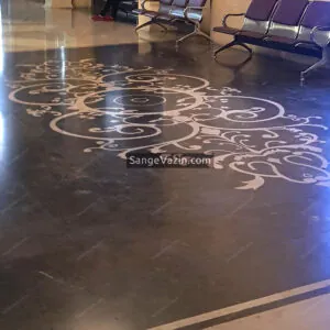 brown inlay stone - marquetry