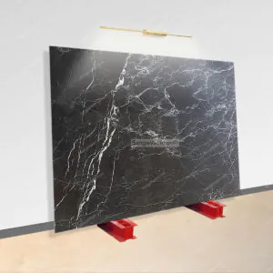 najafabad black marble slab picture