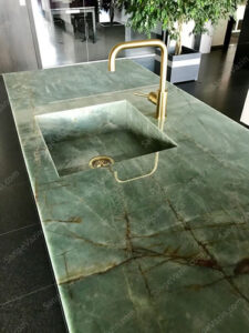 green onyx stone countertop