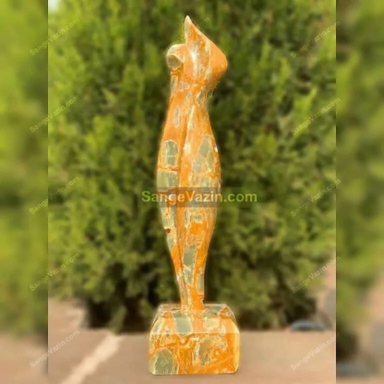 orange sculpture