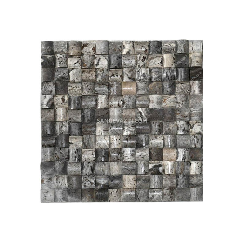 Semicircular silver Stacked Stone
