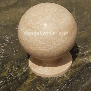 cream stone sphere