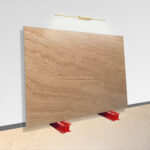 wavy cream travertine stone slab
