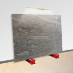 gray travertine stone slab