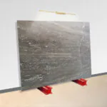 gray travertine stone slab