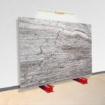 wavy travertine slab