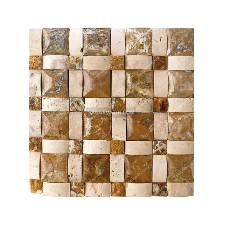 walnut plaid stacked stone