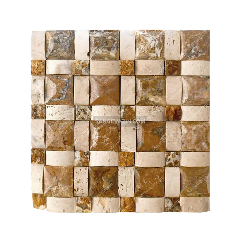 walnut plaid stacked stone
