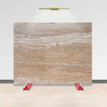 walnut travertine stone slab