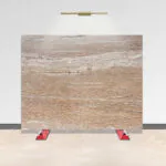 walnut travertine stone slab