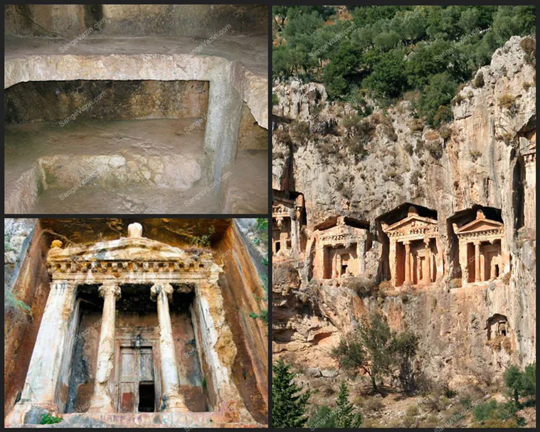 Lycian tombs