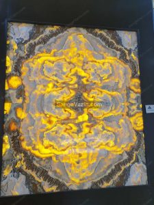 Fiery marble