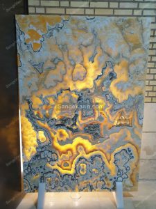 Four match fiery marble