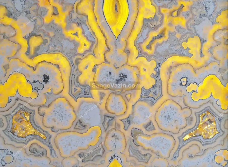 Fiery marble