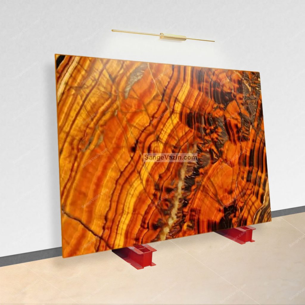 orange onyx slab