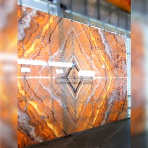 Marble slab with LED light