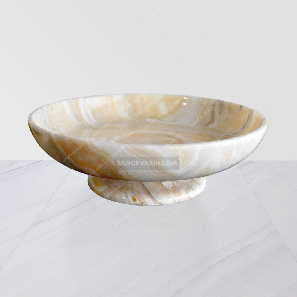 Onyx Marble Fruit Bowl Natural Onyx Stone Bowl