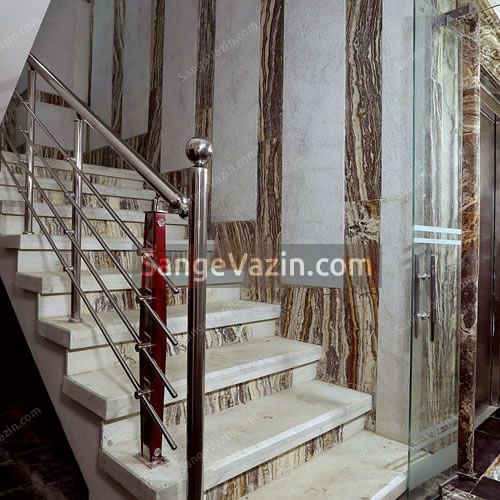 marble stair wall stone 