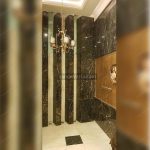 interior black wall stone
