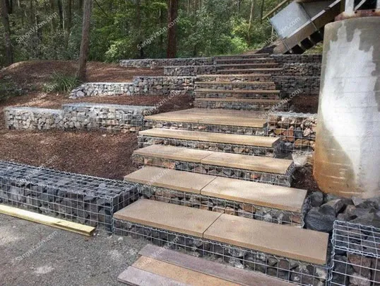 gabion stairs