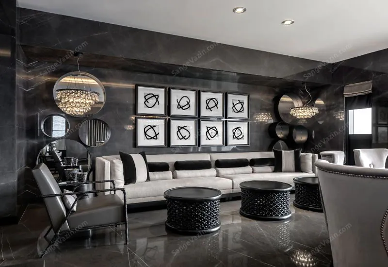 marble stone lobby wall