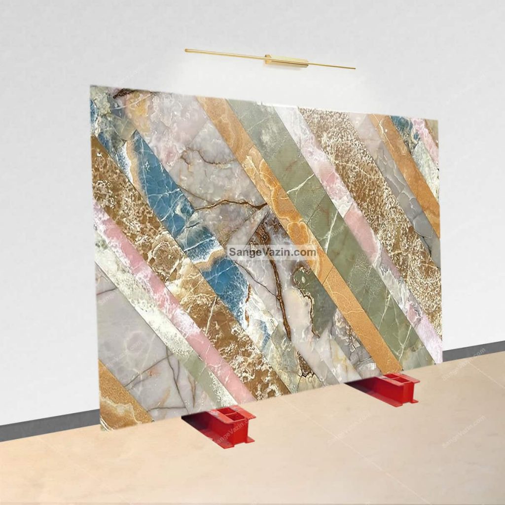 puzzle onyx stone slab