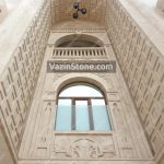 frontage building stone with travertine