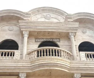 roman facade travertine stone