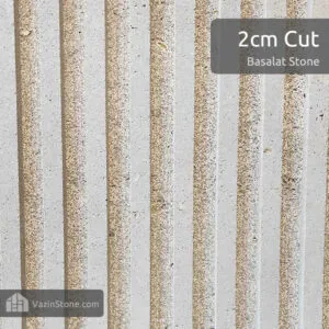 2 cm cut finish of basalt stone