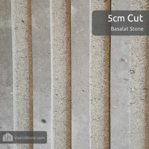 5 cm cut finish of basalt stone