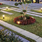 basalt stone tile on floor outdoor