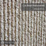 cut bush hammered finish of basalt stone