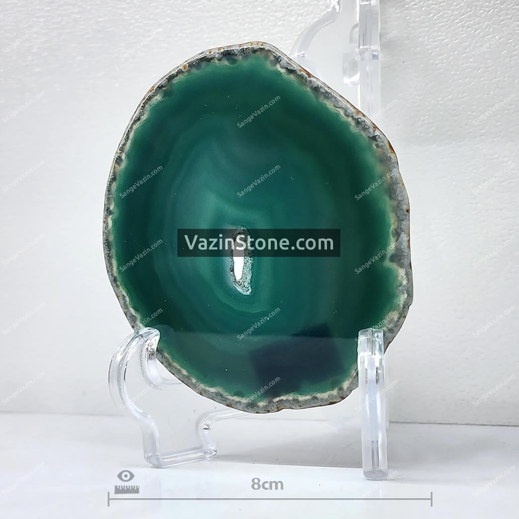 brazil agate green slice