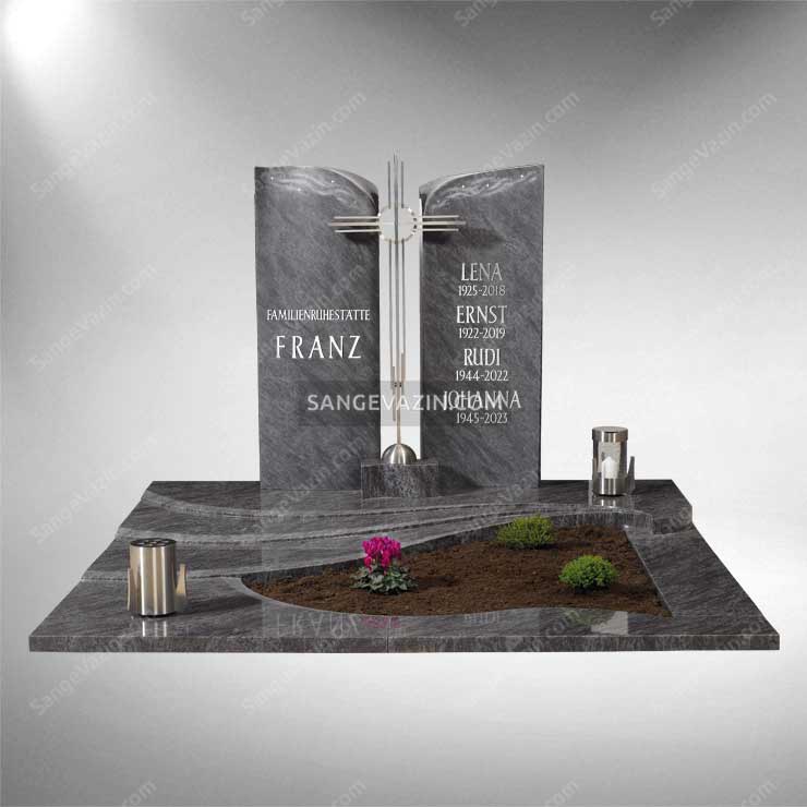 crystal marble couple headstone 