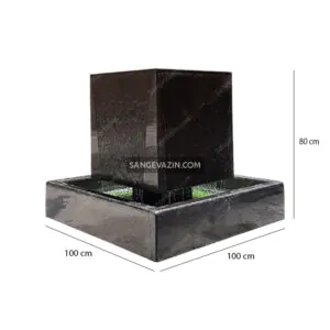Suspended Cubic Stone Fountain