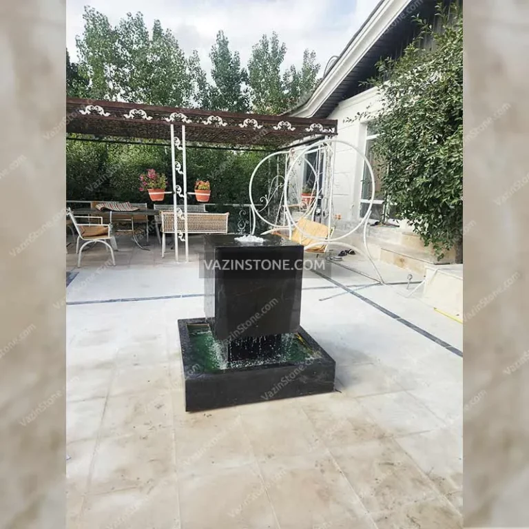 Suspended Cubic Stone Fountain 01