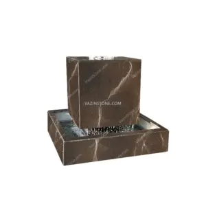 Suspended Cubic Stone Fountain