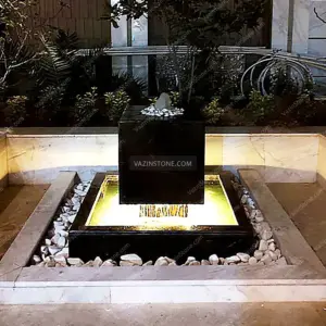 Lighting of the Suspended Cubic Stone Fountain
