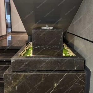 Suspended Cubic Stone Fountain 03