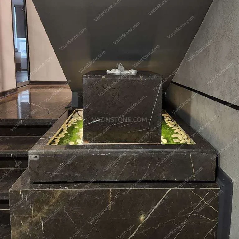 Suspended Cubic Stone Fountain 03