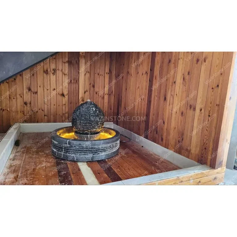 Galaxy stone fountain in a small space